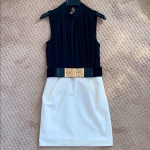 Venus Cocktail Dress with Accessory Stretch Belt